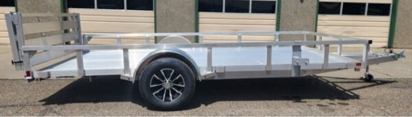 2023 H&H 82"x14' Aluminum Utility Trailer - Image 10