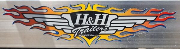 2023 H&H 82"x14' Aluminum Utility Trailer - Image 2