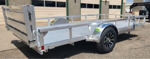 2023 H&H 82"x14' Aluminum Utility Trailer - Image 9