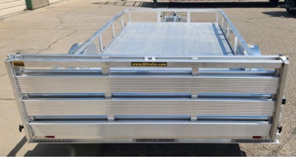 2023 H&H 82"x14' Aluminum Utility Trailer - Image 5