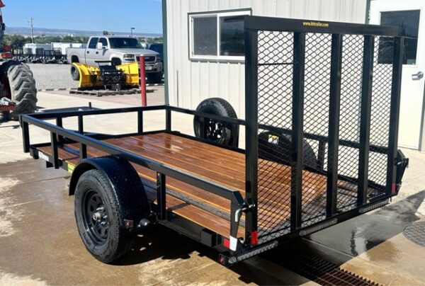 2024 H&H 5'x10' Single Axle Steel Utility Trailer - Image 2