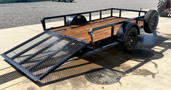 2024 H&H 5'x10' Single Axle Steel Utility Trailer - Image 3