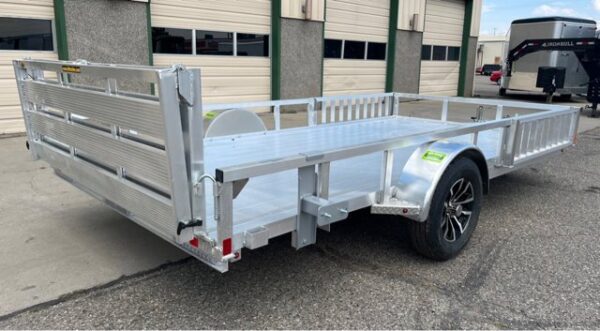 2023 H&H 82"x14' Dual Ramp Utility Trailer - Image 3