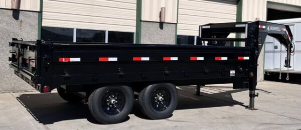 2025 Iron Bull 96"x14' Gooseneck Deckover Dump Trailer - Image 4