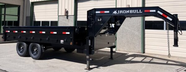 2025 Iron Bull 96"x14' Gooseneck Deckover Dump Trailer - Image 3