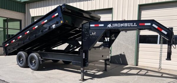 2025 Iron Bull 96"x14' Gooseneck Deckover Dump Trailer - Image 9