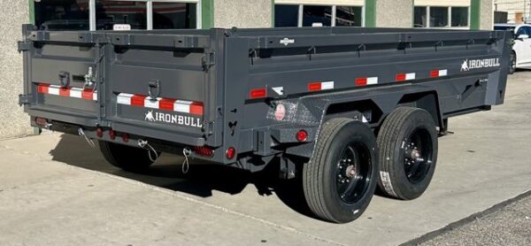 2024 Iron Bull 83"x14' DWB Model Dump Trailer - Image 3