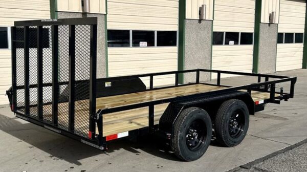 2025 H&H 82"x14' Tandem Axle Utility Trailer - Image 4