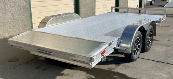 2025 H&H 82"x16' Aluminum Car Hauler Trailer - Image 5