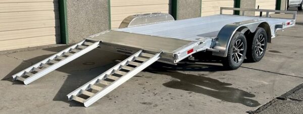 2025 H&H 82"x16' Aluminum Car Hauler Trailer - Image 8