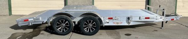 2025 H&H 82"x16' Aluminum Car Hauler Trailer - Image 4